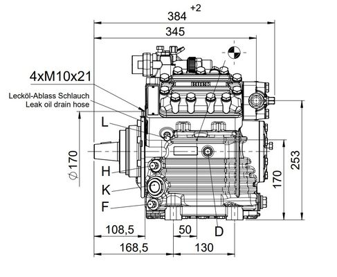 Compresor de aire acondicionado de refrigeración de autobús de tamaño OEM FKX40 560TK para autobús Higer