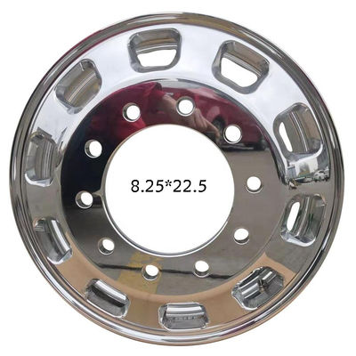 Ruedas de aluminio de ancho de autobús 12R 22.5 para el diseño cóncavo del autobús Zhongtong