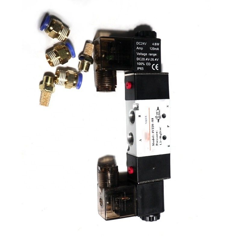 Actualice su autobús Higer con la válvula de solenoide del cilindro de la puerta de pasajeros del autobús 4V220-08